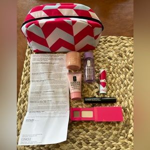 LAST CHANCE! Donation bin 11/18! Clinique Samples& Bag. All unopened and unused.